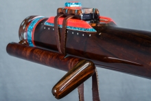 Brazilian Rosewood Native American Flute, Minor, Contra Bass E-3, #M32J (13)